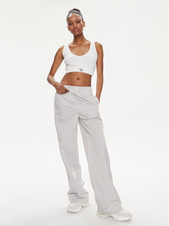 Calvin Klein Jeans Calvin Klein Jeans Hlače Soft Crinkle J20J223122 Siva Relaxed Fit