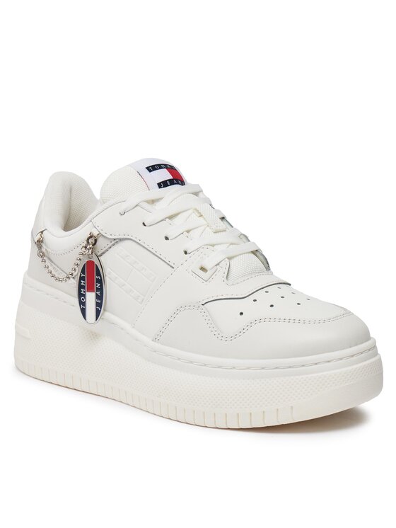 Tommy Jeans Tommy Jeans Сникърси Tjw Retro Basket Flatform Charm EN0EN02421 Екрю