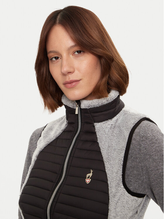 Aulp Aulp Bezrękawnik Unima Czarny Slim Fit