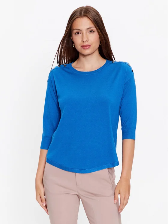 Fransa Bluse 20607204 Blau Regular Fit
