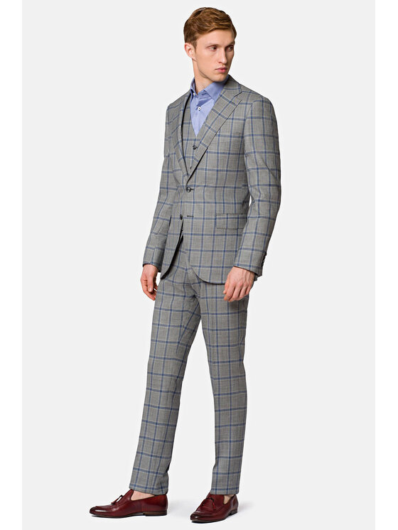 Lancerto Lancerto Garnitur Bailey Szary Regular Fit