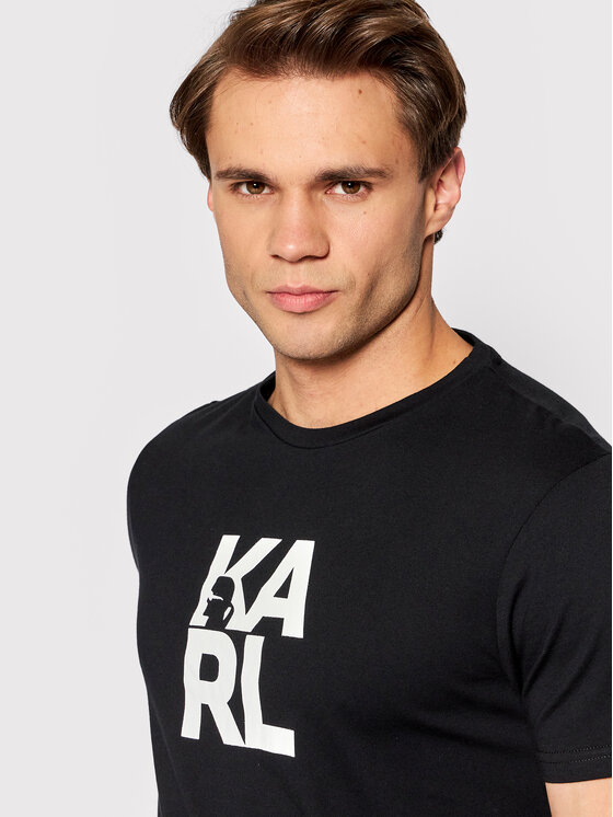 KARL LAGERFELD KARL LAGERFELD T-shirt Classic KL22MTS01 Nero Regular Fit