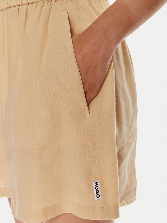 HUGO Hugo Stoffshorts Hamanna-1 50512875 Beige Regular Fit