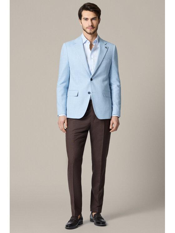 Lancerto Lancerto Marynarka Tropea MA131126000023 Niebieski Slim Fit