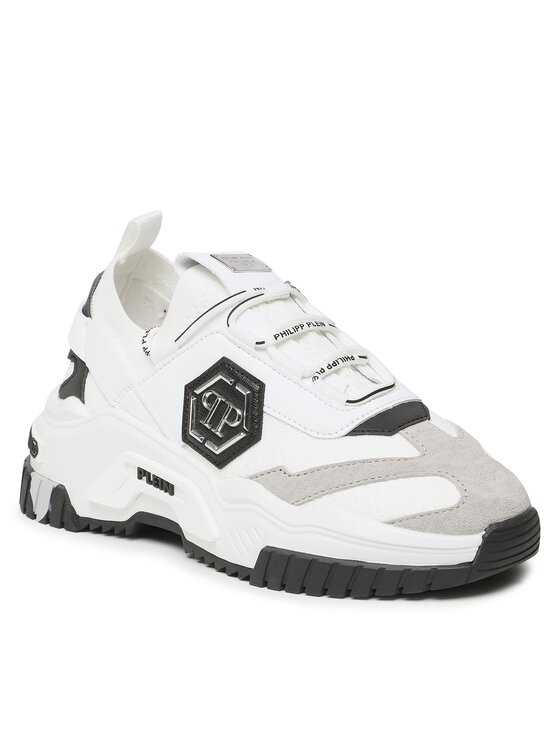 PHILIPP PLEIN PHILIPP PLEIN Снікерcи Trainer Predator Tm AAAS USC0096 PTE003N Білий