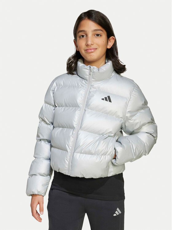 adidas Geacă de iarnă Glam JM1670 Gri Regular Fit | Modivo.ro