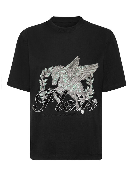 PHILIPP PLEIN PHILIPP PLEIN T-Shirt 22351 Czarny Over Fit