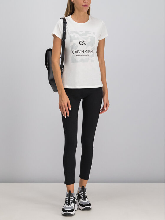 Calvin Klein Performance Calvin Klein Performance T-Shirt Billboard 00GWF9K200 Weiß Regular Fit