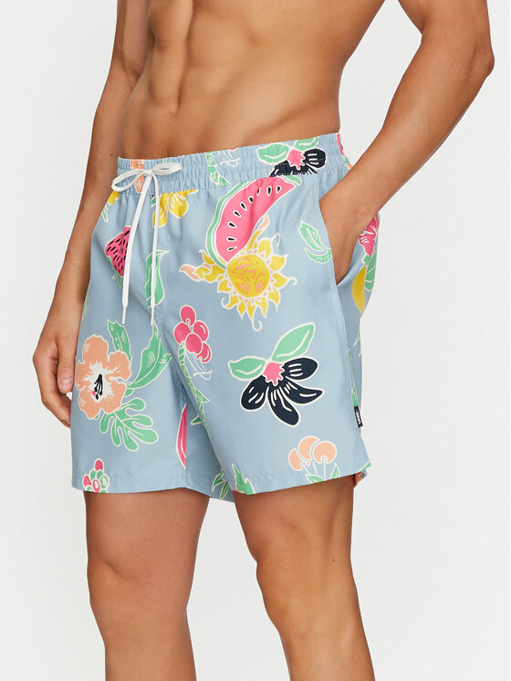 Vans Pantaloncini da bagno Primary Print Elastic Boardshort VN0008KU Blu Regular Fit Modivo