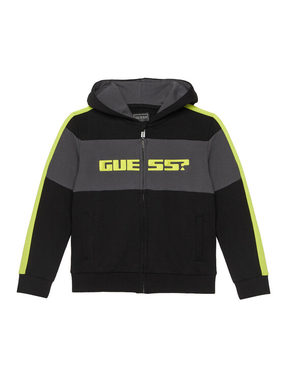 Guess Guess Majica dugih rukava N6RQ02 KA6R4 Crna Regular Fit