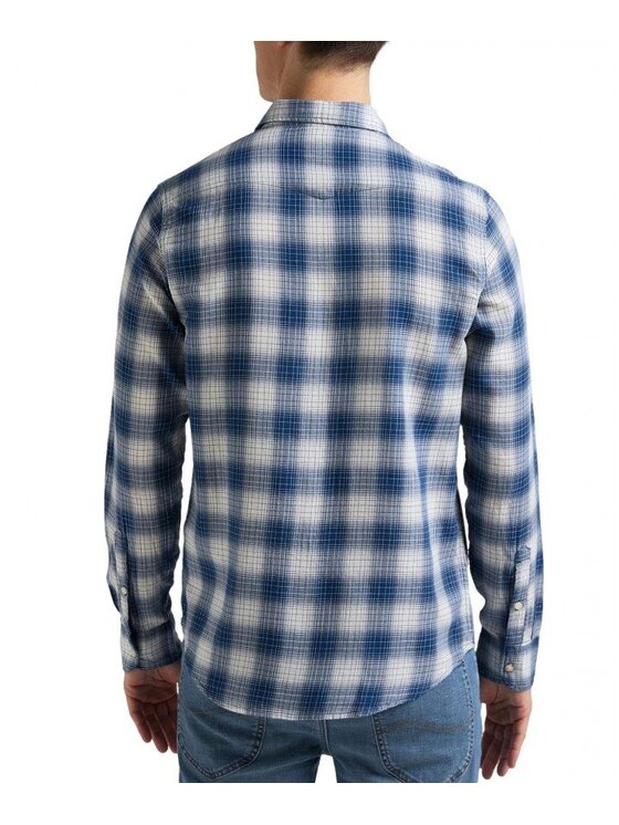 Lee Lee Koszula CLEAN REGULAR WESTERN Niebieski Regular Fit
