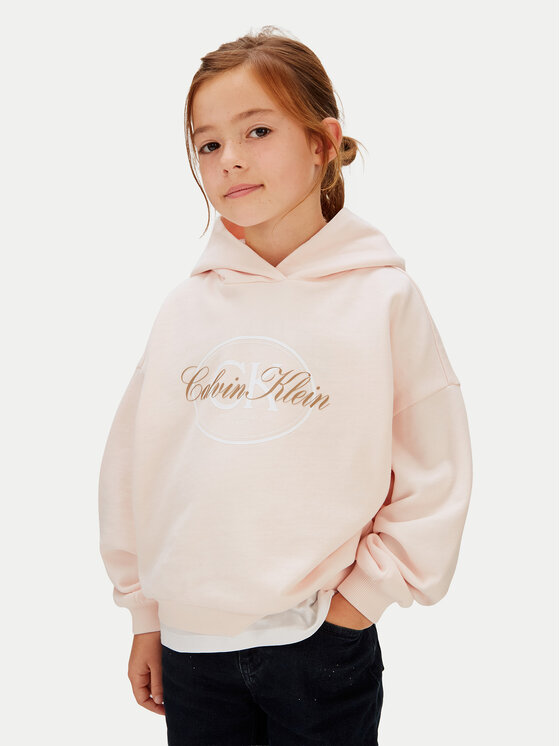 Calvin Klein Calvin Klein Суитшърт Oval LVCKSJB23G Розов Relaxed Fit