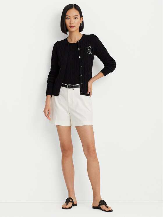 LAUREN RALPH LAUREN Lauren Ralph Lauren Kardigan 200932225003 Crna Slim Fit