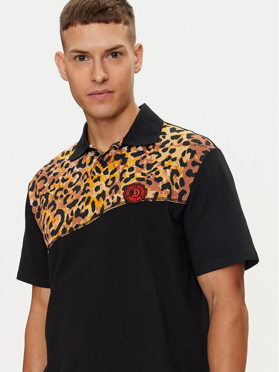 Just Cavalli Just Cavalli Polo 76OAG6R2 Crna Regular Fit
