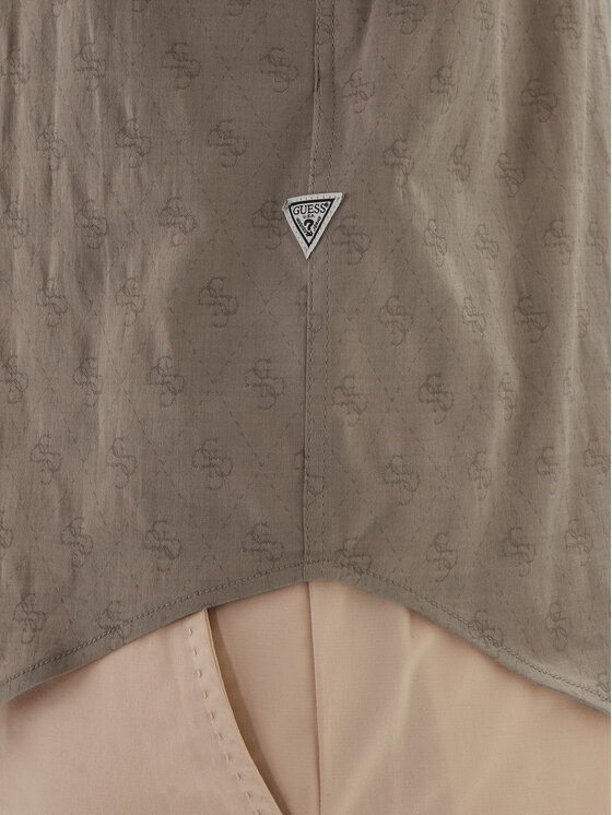 Guess Guess Košeľa M6GH18 W1713 Hnedá Regular Fit