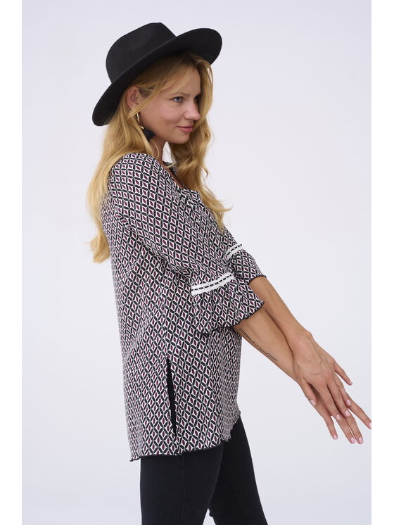 blue shadow blue shadow Tunika Elisjana BS Dva 255 Czarny Standard Fit