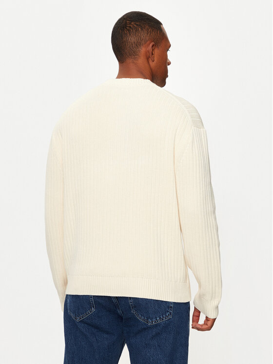 Calvin Klein Jeans Calvin Klein Jeans Sweter J30J326193 Écru Regular Fit