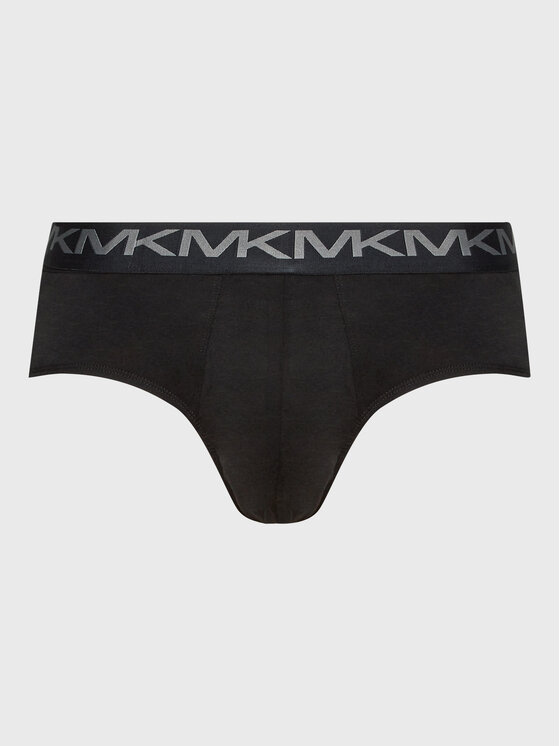 Michael Kors Michael Kors Set od 3 para muških slip gaća 6BR1L10033 Crna