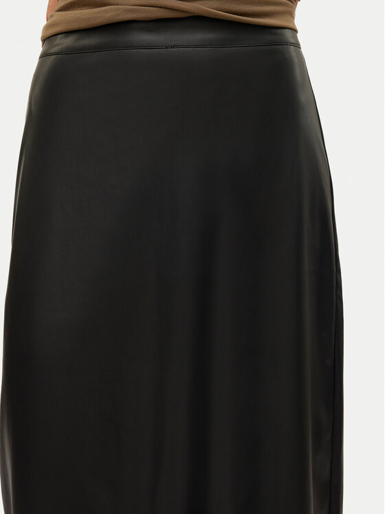 Vero Moda Vero Moda Műbőr szoknya Olympia 10309137 Fekete Regular Fit