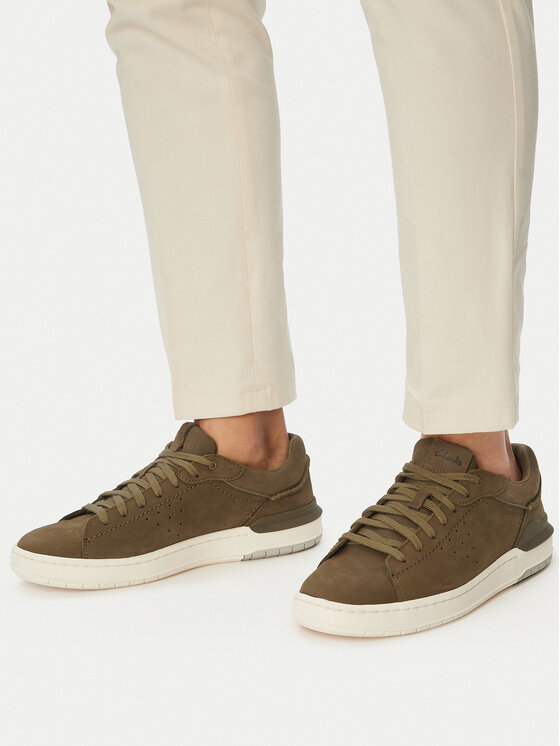 Clarks Clarks Сникърси Courtlite2 Run 26181324 Каки