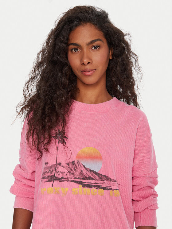 Roxy Roxy Світшот Eastside ERJKT04322 Рожевий Boxy Fit