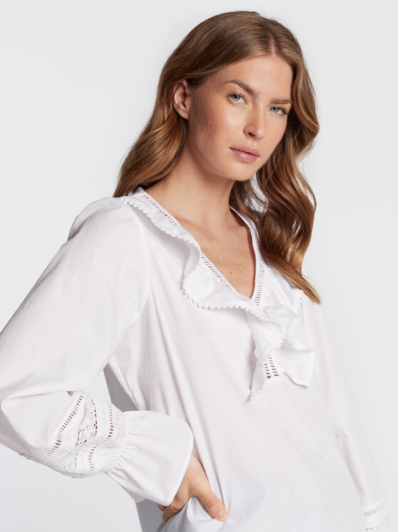 MAX&Co. MAX&Co. Särkpluus Raro 71140822 Valge Relaxed Fit