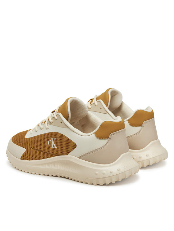Calvin Klein Jeans Calvin Klein Jeans Сникърси Eva Runner Low Mesh Mix YM0YM01185 Жълт