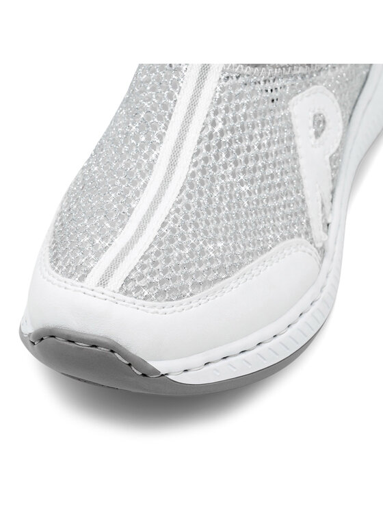 Rieker Rieker Sneakersy N5554-81 Srebrny