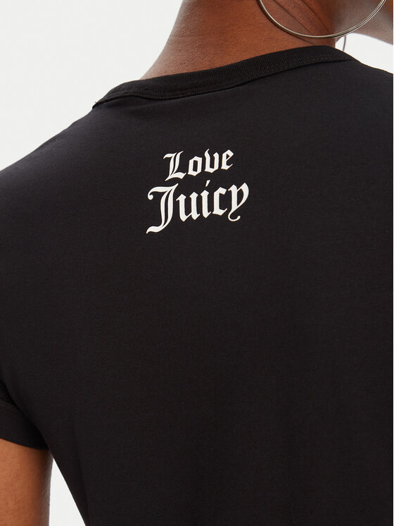 Juicy Couture Juicy Couture Tricou JCNCT225458 Negru Regular Fit