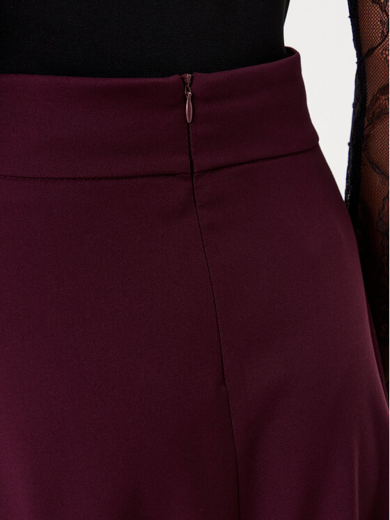 Rinascimento Rinascimento Trapézová sukně CFC0126216003 Bordó Regular Fit