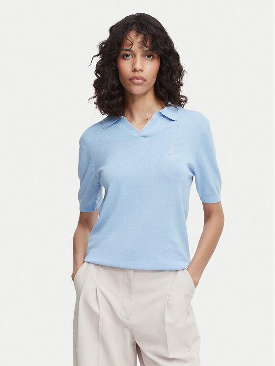 Beverly Hills Polo Club Tricou polo P-SS26W-M550273 Albastru deschis Regular Fit