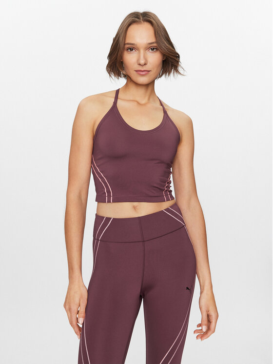 Puma Puma Maglietta tecnica Studio Ultrabare 524175 Bordeaux Tight Fit