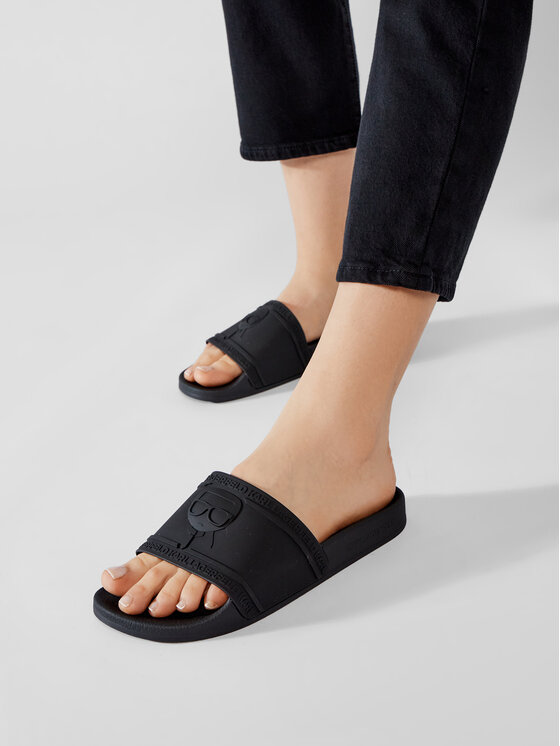 KARL LAGERFELD KARL LAGERFELD Παντόφλες KL80919 Μαύρο