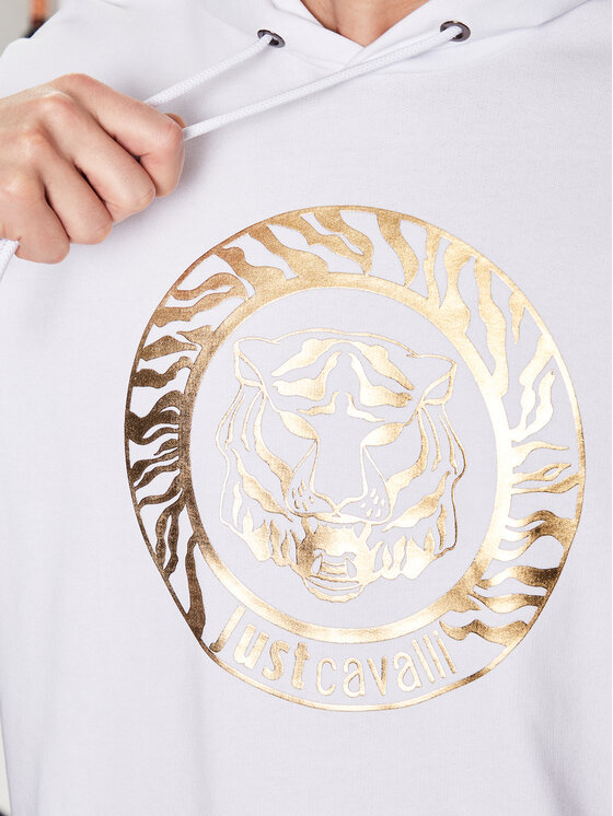 Just Cavalli Just Cavalli Sweatshirt 74OBIF02 Weiß Regular Fit