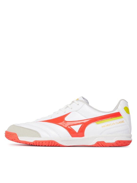 Mizuno Mizuno Ghete pentru fotbal Morelia Sala Classic In Q1GA2302 Alb