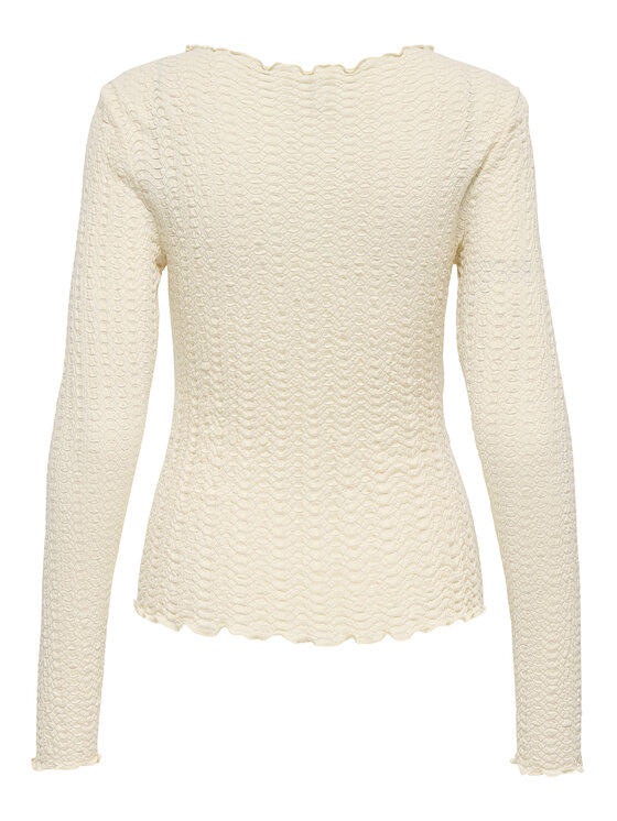 ONLY ONLY Блуза Ella 15368469 Бежов Slim Fit