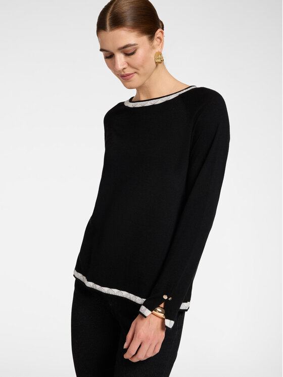 Elena Mirò Elena Mirò Maglione M115Z000882N033 Nero Regular Fit
