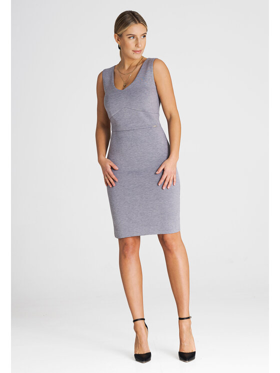 FIGL FIGLFIGL Vestito M979 Grigio Regular Fit