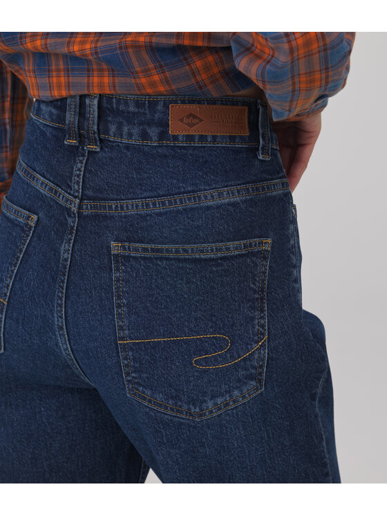 Lee Cooper Lee Cooper Jeansy EDNA Granatowy Wide Leg