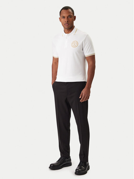 Versace Jeans Couture Versace Jeans Couture Polokošeľa 80GAGT03 CJ01T Biela Regular Fit