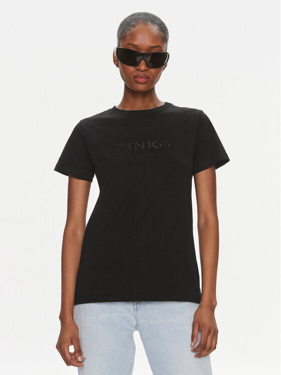 PINKO Pinko T-Shirt Start 101752 A1NW Černá Regular Fit