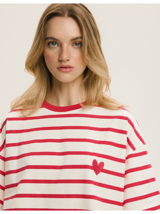 Esotiq Esotiq Piżama 44639 Czerwony Regular Fit