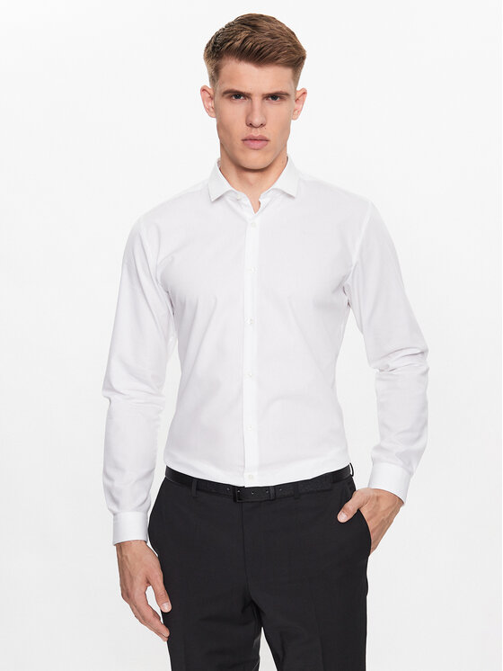 Hugo Košulja Erondo 50389769 Bijela Extra Slim Fit