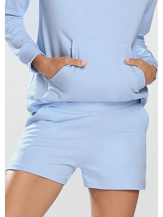Szorty materiałowe DKaren Lingerie, Rozmiar XXL, Błękitne, Koko
