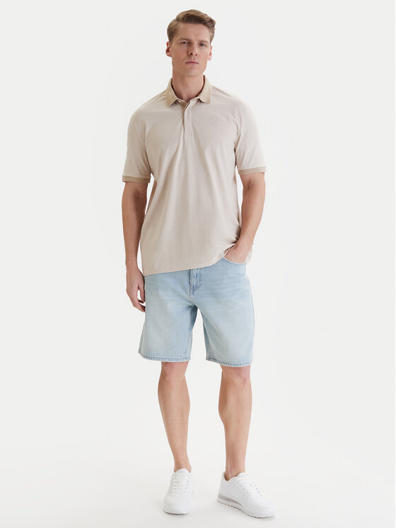 Beverly Hills Polo Club Beverly Hills Polo Club Поло W126-BHMPO-1028-39M Бежевий Regular Fit