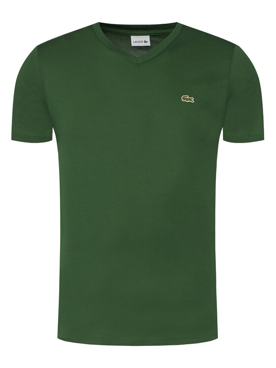 Lacoste Lacoste Tričko TH6710 Zelená Regular Fit