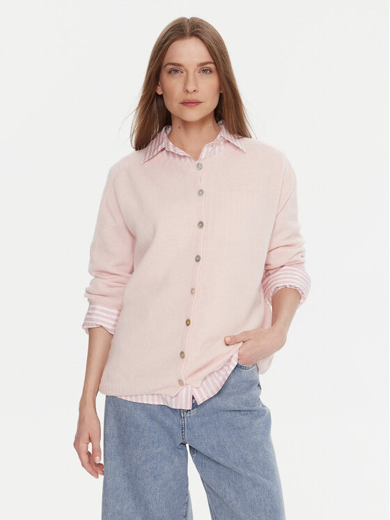 Kontatto Kontatto Strickjacke 3M0978C Rosa Relaxed Fit