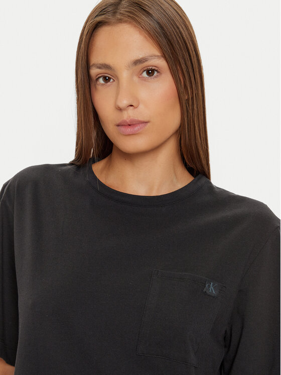 Calvin Klein Underwear Calvin Klein Underwear Ежедневна рокля 000QS7408E Черен Relaxed Fit