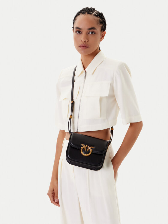 PINKO Geantă Love Box Bag Fl Mini 104297 A26L Negru