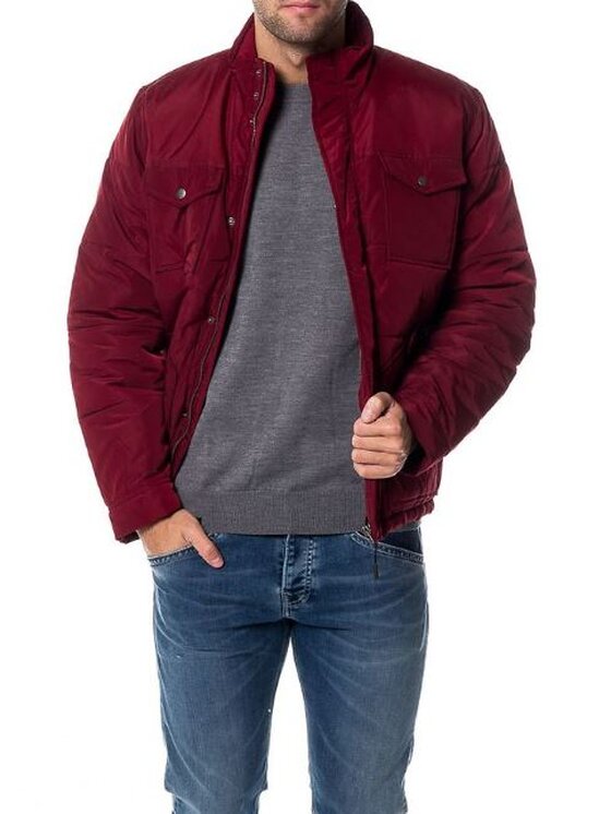 Pepe Jeans Pepe Jeans Kurtka przejściowa PM401266 297 Czerwony Regular Fit